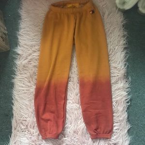 NWT aviator nation ombré sweatpants!!💛🧡